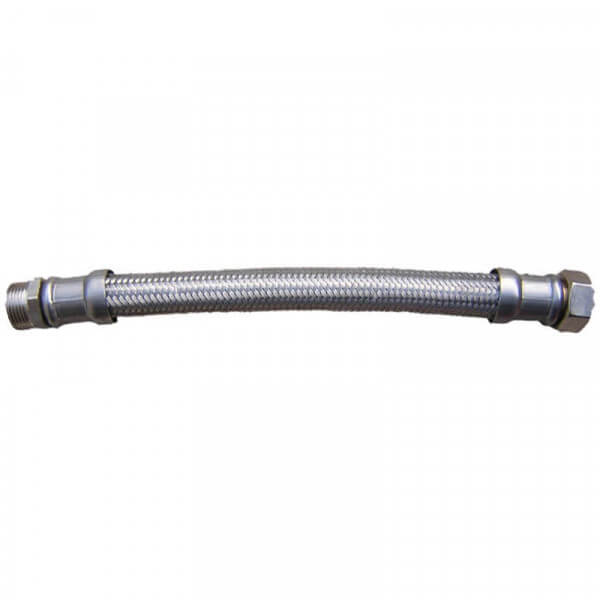 Flexible chauffage et eau sanitaire droit MF 3/8" à 2" L 150 à 1500 mm