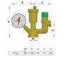 Séparateur d'air horizontal pour circuit de chauffage