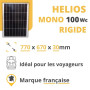 Kit Solaire Rigide pour Camping-Car / Bateau / Tiny House - 100 ou 150 Wc