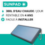 Chauffe-eau solaire monobloc et autonome (SUNPAD) - 300L