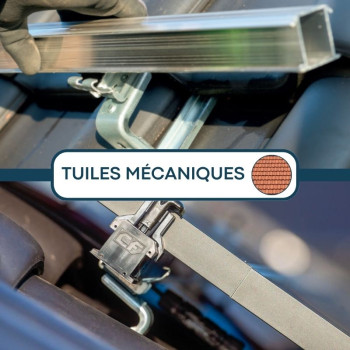 Kit fixation panneau solaire pour tuiles mécaniques - ESDEC