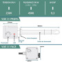 Résistance chauffe-eau - Thermoplongeur - 4.5 kW - 230 ou 400 V