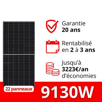 Kit solaire LONGi 415 Wc pour autoconsommation de 9130W