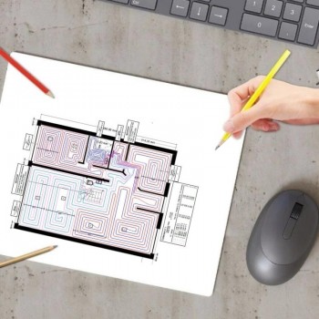 Etude plancher chauffant hydraulique - dimensionnement/calepinage