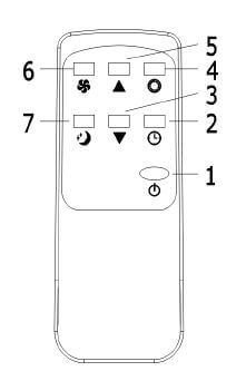 télécommande climatiseur mobile ARGO CRONO 2,6kW