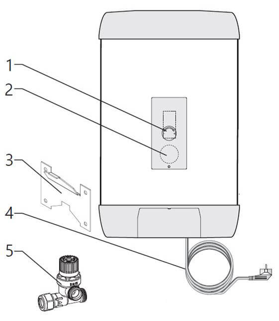 Pièces détachées du ballon ecs électrique 50 80 120 litres